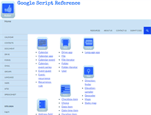 Tablet Screenshot of googlescriptreference.com